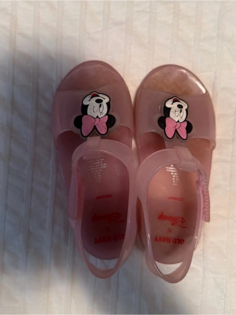 Old Navy Pink Minnie Mouse Jelly Sandals for Kids